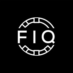 FIQ “Modern FVA Monogram Logo Design,  FIQ Later Logo , Sleek Minimalist Letter mark in Circle, High-Contrast Branding Concept”
