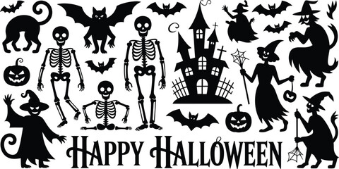 Fototapeta premium vector illustration of a scary halloween