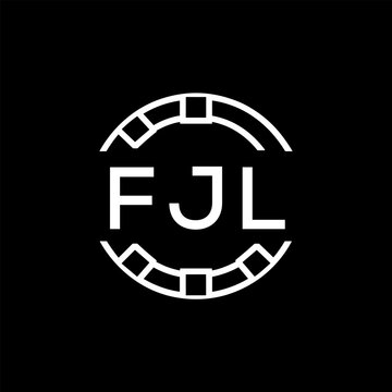 FJL &ldquo;Modern FVA Monogram Logo Design,  FJL Later Logo , Sleek Minimalist Letter mark in Circle, High-Contrast Branding Concept&rdquo;
