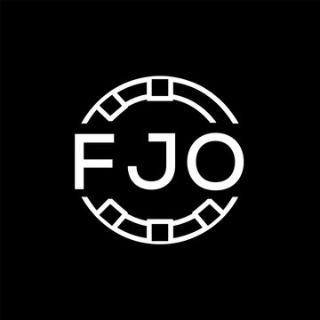 FJO &ldquo;Modern FVA Monogram Logo Design,  FJO Later Logo , Sleek Minimalist Letter mark in Circle, High-Contrast Branding Concept&rdquo;
