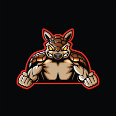 armadillo abstract logo modern style