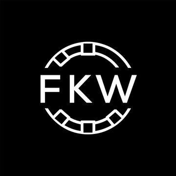 FKW &ldquo;Modern FVA Monogram Logo Design,  FKW Later Logo , Sleek Minimalist Letter mark in Circle, High-Contrast Branding Concept&rdquo;
