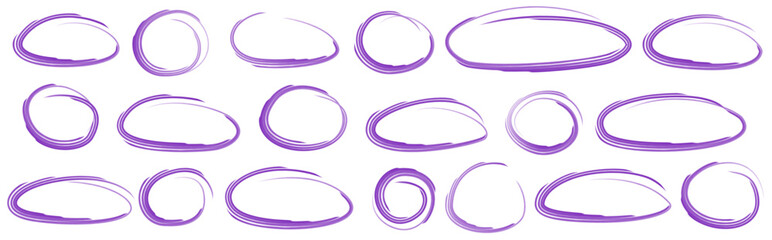 Violet organic contour blobs with sketchy texture for creative agency branding, art portfolio layouts and design toolkits