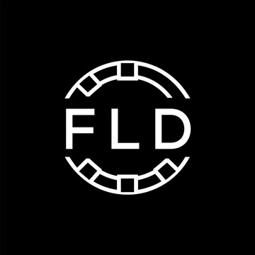 FLD &ldquo;Modern FVA Monogram Logo Design,  FLD Later Logo , Sleek Minimalist Letter mark in Circle, High-Contrast Branding Concept&rdquo;
