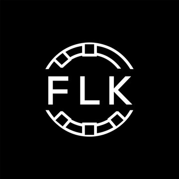 FLK &ldquo;Modern FVA Monogram Logo Design,  FLK Later Logo , Sleek Minimalist Letter mark in Circle, High-Contrast Branding Concept&rdquo;
