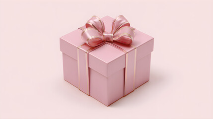 Obraz premium Pink Gift Box, 3d rendered