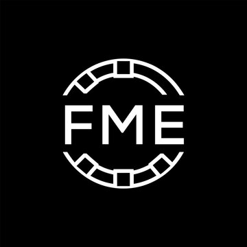 FME &ldquo;Modern FVA Monogram Logo Design,  FME Later Logo , Sleek Minimalist Letter mark in Circle, High-Contrast Branding Concept&rdquo;
