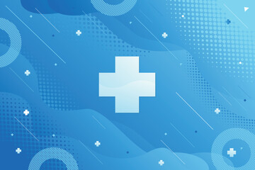 Blue healthcare and medical science background Free Vector