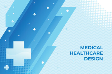 Blue healthcare and medical science background Free Vector