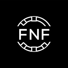 FNF “Modern FVA Monogram Logo Design,  FNF Later Logo , Sleek Minimalist Letter mark in Circle, High-Contrast Branding Concept”
