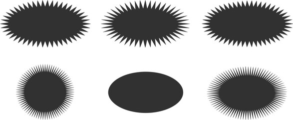 set of vector abstract circles