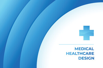 Blue healthcare and medical science background Free Vector