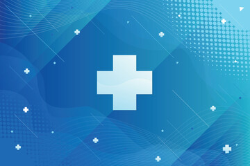 Blue healthcare and medical science background Free Vector