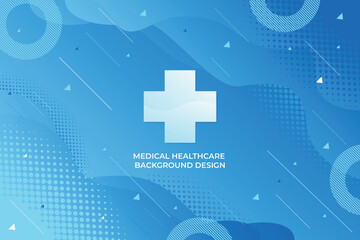 Blue healthcare and medical science background Free Vector