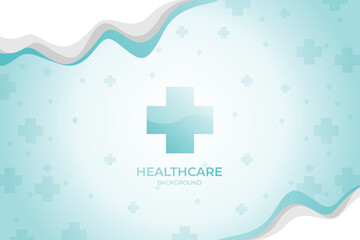 Blue healthcare and medical science background Free Vector