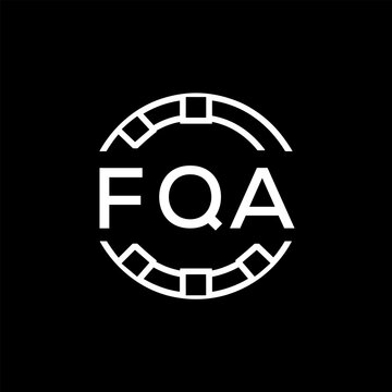 FQA &ldquo;Modern FVA Monogram Logo Design,  FQA Later Logo , Sleek Minimalist Letter mark in Circle, High-Contrast Branding Concept&rdquo;
