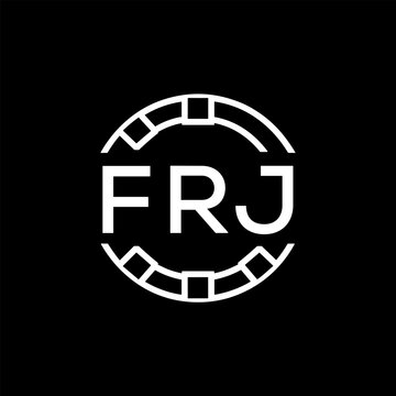 FRJ &ldquo;Modern FVA Monogram Logo Design,  FRJ Later Logo , Sleek Minimalist Letter mark in Circle, High-Contrast Branding Concept&rdquo;
