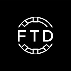 FTD “Modern FVA Monogram Logo Design,  FTD Later Logo , Sleek Minimalist Letter mark in Circle, High-Contrast Branding Concept”
