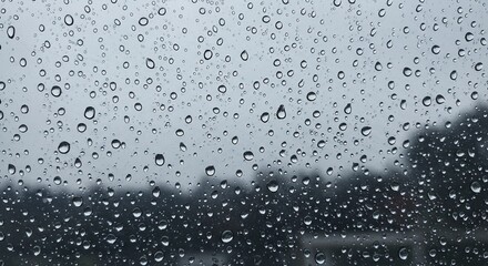 raindrops on window