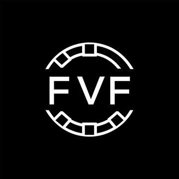FVF &ldquo;Modern FVA Monogram Logo Design,  FVF Later Logo , Sleek Minimalist Letter mark in Circle, High-Contrast Branding Concept&rdquo;
