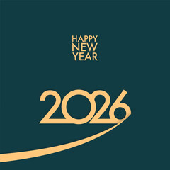 2026 Happy New Year design vector. trendy new year 2025 design template. and merry Christams 
