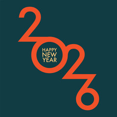 2026 Happy New Year design vector. trendy new year 2025 design template. and merry Christams 