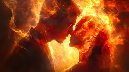 Intimate Close-Up Portrait of Happy Lesbian Couple Embracing Affectionately