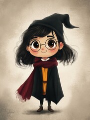 magic character, cute illustration