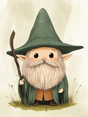 Lord of the ring character, cute illustration 