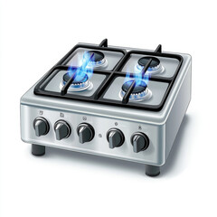 Kitchen gas stove. The household equipment