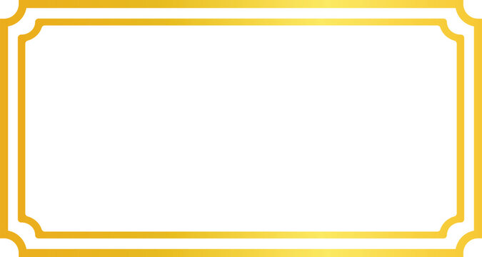 decorative layout with classic gold frame and white center, designed for certificates, label templates, packaging, or elegant invitation backgrounds in a clean, minimal style.