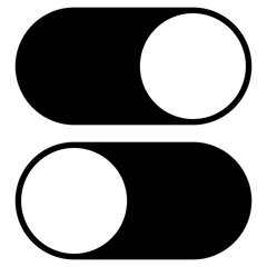 toggle switch button icon vector