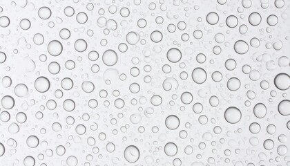 Abstract Water Droplet Pattern On White Surface
