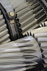Group of gears inside the gearbox