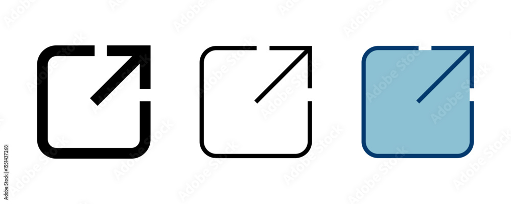 Poster link icon vector isolated on white background. link vector icon. external link symbol vector icon. h
