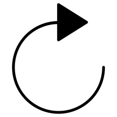 redo, forward button icon vector