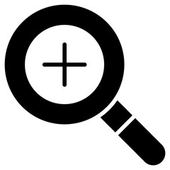 zoom in button icon vector