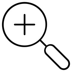 zoom in button icon vector