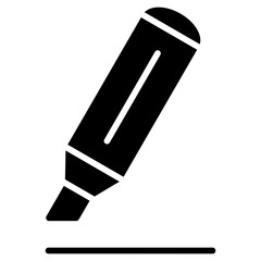 highlight, highlighter, marker, underline icon