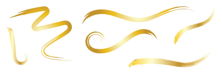 Fototapeta premium Luxury decoration text box golden brush element template design file&nbsp;transparent . Vector Illustration&nbsp;.&nbsp;