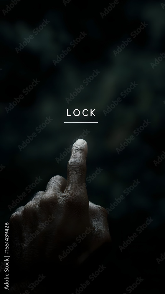 Poster secure digital access with a single lock tap
