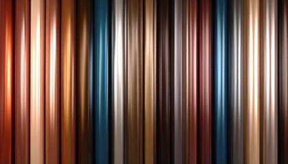 Obraz premium Colorful Metal Paint Swatches Display
