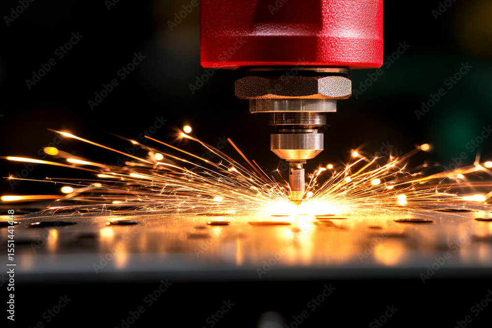 Aufkleber robotic arm intricately assembling a precision product in a factory