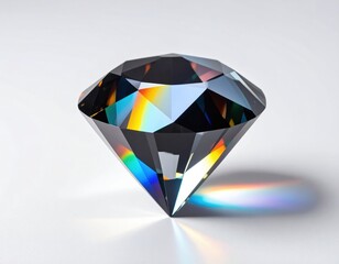 Fototapeta premium Sparkling Black Diamond Gemstone
