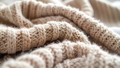Close up colorful yarn crochet texture high resolution photo