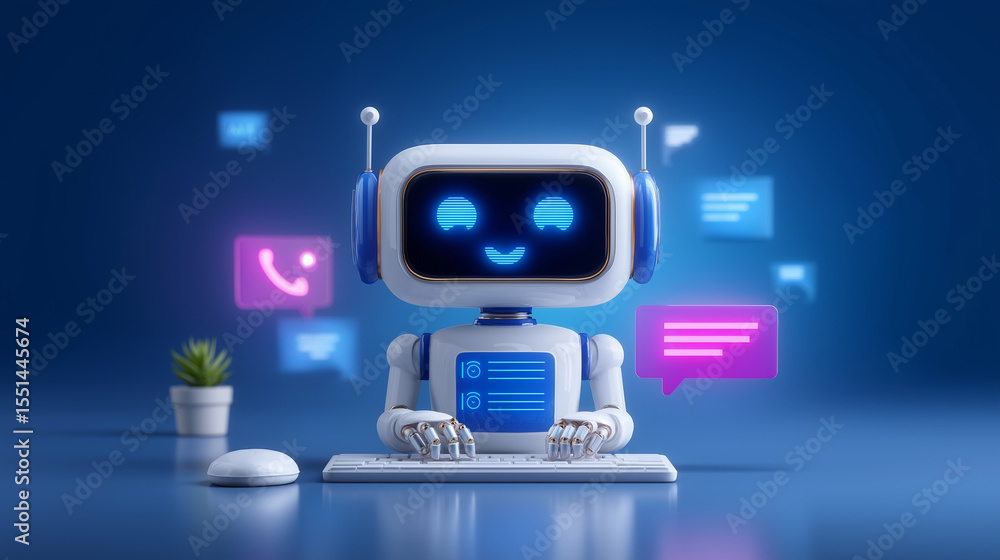 Poster ai-powered chatbot interface for enhanced customer support