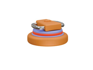 polishing machine icon 3d illustration render