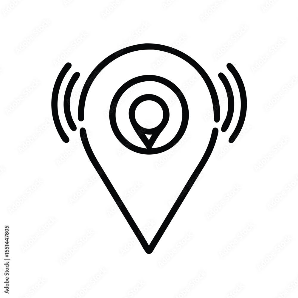 Poster find location marker gps navigation pinpoint position sign travel destination mapping symbol vector 