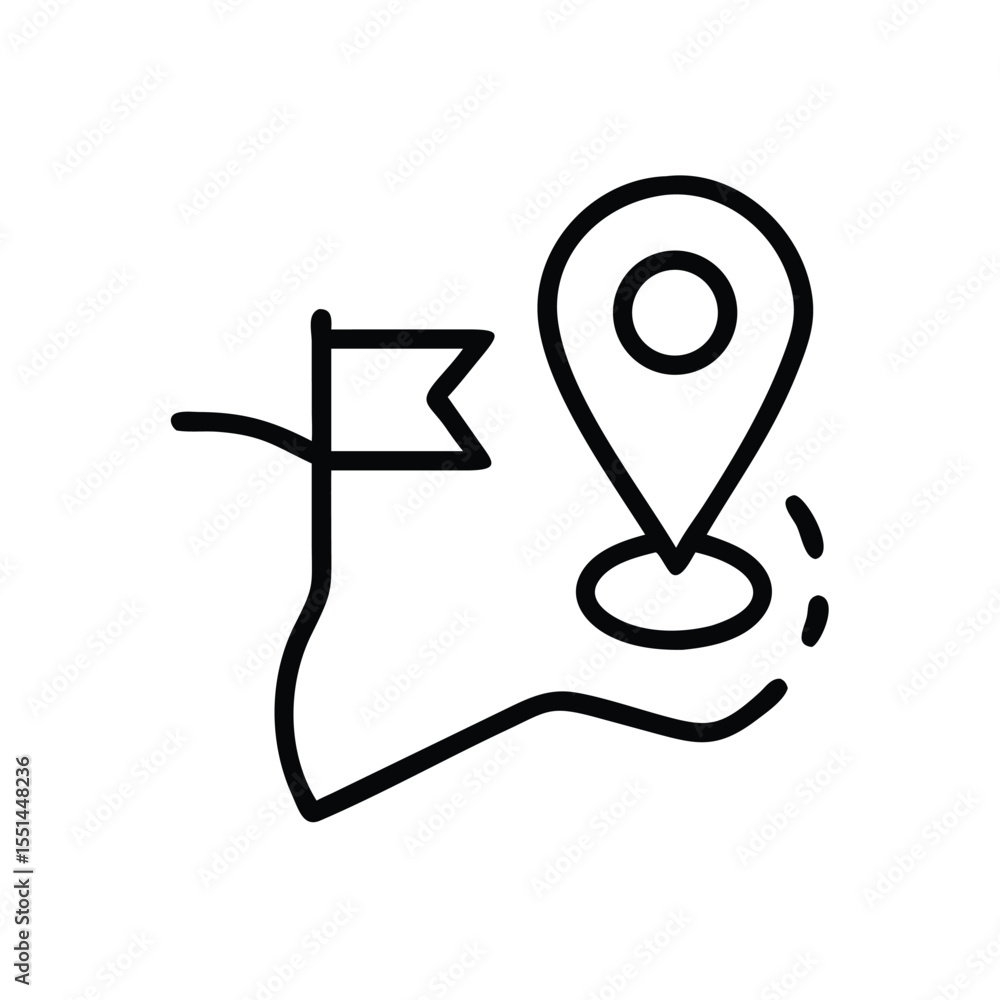 Poster find location map pin destination route travel gps navigation journey flag start point direction cha