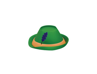 Bavarian hat icon 3d illustration render